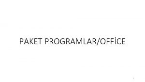 PAKET PROGRAMLAROFFCE 1 MCROSOFT OFFCE NEDR Microsoft Office