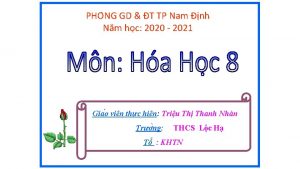 PHO NG GD T TP Nam nh Nm