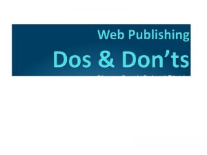 Cherry Creek School District Web Publishing Policies a