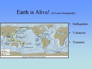 Earth is Alive At Least Geologically Earthquakes Volcanoes