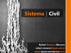 Sistema Civil Rafael Romero Moreno rafael romerouam net
