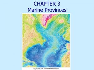 CHAPTER 3 Marine Provinces Continental margins Fig 3