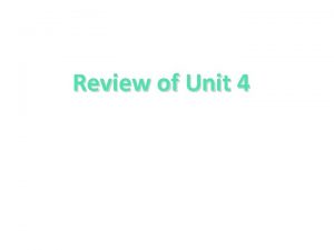 Review of Unit 4 Vocabulary ratios equivalent ratios