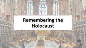 Remembering the Holocaust Can you define these tricky