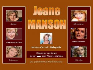 Aranjuez Jeane MANSON Faismoi danser Histoire dun amour