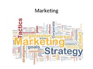 Marketing What is marketing Marketing is the action