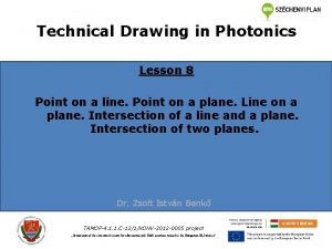 Technical Drawing in Photonics Lesson 8 Point on