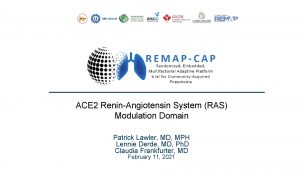 ACE 2 ReninAngiotensin System RAS Modulation Domain Patrick