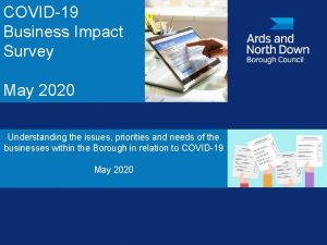 COVID19 Business Impact Survey May 2020 Understanding the