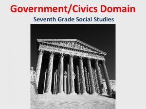 GovernmentCivics Domain Seventh Grade Social Studies Compare Contrast