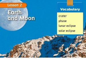 crater phase lunar eclipse solar eclipse What is