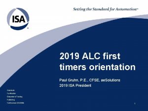 2019 ALC first timers orientation Paul Gruhn P