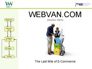 WEBVAN COM Manufacturer NASDAQ WBVN Wholesaler Vendor Distribution