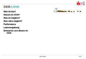 CICS JAVA Was ist das Warum im CICS