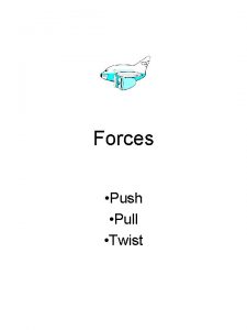 Forces Push Pull Twist FORCES CAN Change the