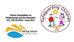 Parent Consultation on Relationships and Sex Education HILL