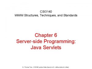 CSI 3140 WWW Structures Techniques and Standards Chapter