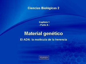 Chapter 1 Ciencias Biolgicas 2 Captulo 1 Parte