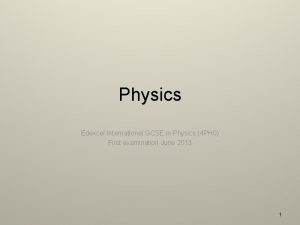 Physics Edexcel International GCSE in Physics 4 PH