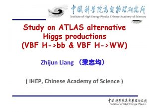 Study on ATLAS alternative Higgs productions VBF Hbb