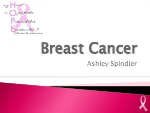 Breast Cancer Ashley Spindler Definition Type of cancer
