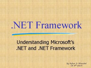 NET Framework Understanding Microsofts NET and NET Framework