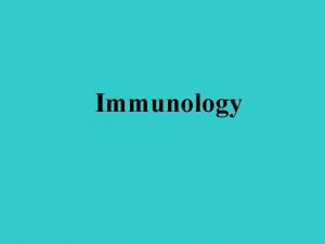 Immunology Antigen any substance usually a protein that