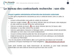 DRH le bureau des contractuels recherche Le bureau