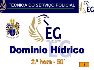 TCNICA DO SERVIO POLICIAL 1 Objectivos especficos Identificar