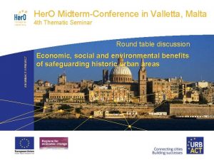 LOGO PROJECT Her O MidtermConference in Valletta Malta