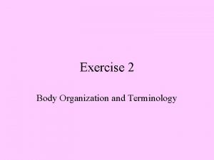 Exercise 2 Body Organization and Terminology Page 10