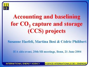 Accounting and baselining for CO 2 capture and