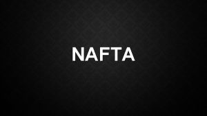 NAFTA TO JE NAFTA Nafta je kameno ili