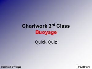 rd 3 Chartwork Class Buoyage Quick Quiz Chartwork