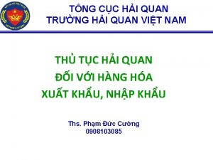 TNG CC HI QUAN TRNG HI QUAN VIT