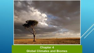 Chapter 4 Global Climates and Biomes GLOBAL PROCESSES