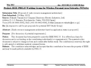 May 2013 doc IEEE 802 15 13 0285