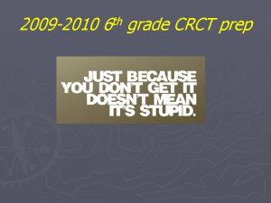 2009 2010 th 6 grade CRCT prep Included