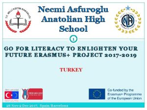 Necmi Asfuroglu Anatolian High School 1 GO FOR