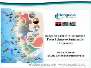 Benguela Current Commission From Science to Sustainable Governance