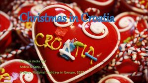 Christmas in Croatia Srednja kola Bol Antea Sara