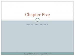 Chapter Five DIGESTIVE SYSTEM Copyright 2015 by Mosby