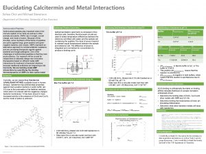Elucidating Calcitermin and Metal Interactions Sohee Choi and