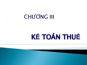 CHNG III K TON THU I K ton