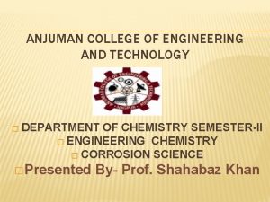 ANJUMAN COLLEGE OF ENGINEERING AND TECHNOLOGY DEPARTMENT OF