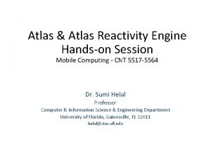 Atlas Atlas Reactivity Engine Handson Session Mobile Computing