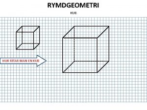 RYMDGEOMETRI KUB HUR RITAR MAN EN KUB RYMDGEOMETRI