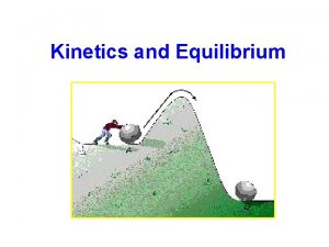Kinetics and Equilibrium Chemical Kinetics is the part
