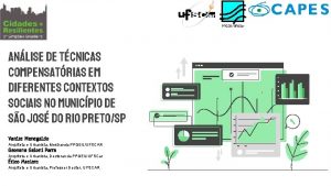 Anlise de Tcnicas Compensatrias em Diferentes Contextos Sociais