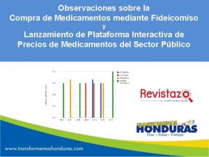 Observaciones sobre la Compra de Medicamentos mediante Fideicomiso